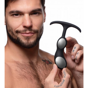 Plug prostatique pondéré en silicone premium - Moyen