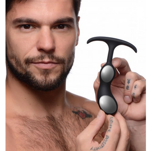 Plug prostatique pondéré en silicone premium - Petit