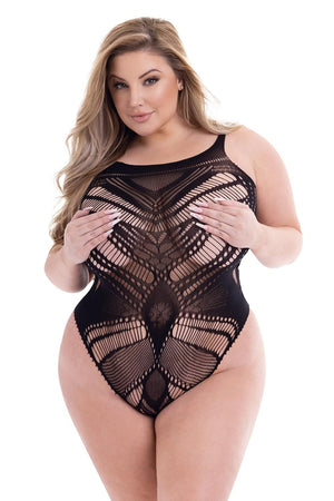 BACI JACQUARD BODYSUIT BLACK, QS