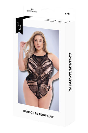 BACI DIAMONTE BODYSUIT BLACK, QS