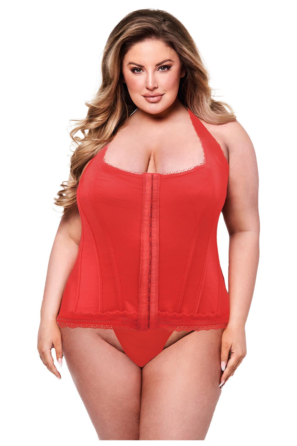 BACI BUSTIER  RED, 1X/2X