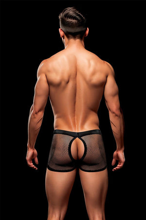 ENVY SNAP DOWN MESH BOXER BRIEF BLACK, L/XL