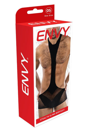 ENVY STEALTH SLING BODYSUIT BLACK, OS