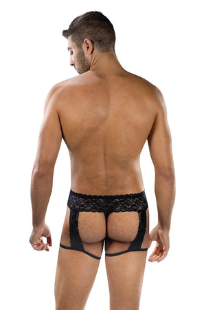 ENVY MIDNIGHT STRIDE GARTERS BLACK, OS