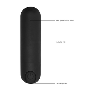 Bullet rechargeable 10 vitesses - Noir