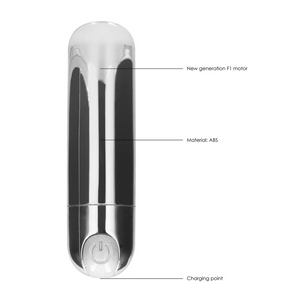 10 Vitesses Rechargeable Bullet - Argent