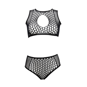 Ensemble de soutien-gorge Duo Net Key-Hole - Taille unique