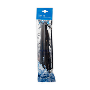Ergoflo - Embout flexible en silicone pour douche anale - 8 / 20 cm - Noir