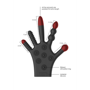 Gant de stimulation en silicone