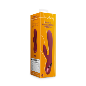 Vibromasseur en silicone lisse - Cerise noire