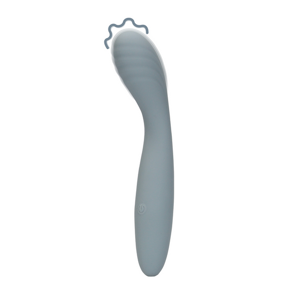Vibrateur G-Spot en Silicone Ultra Doux - Gris Basalte