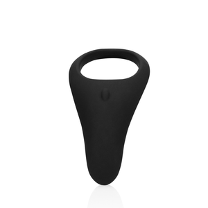 Cock Ring Vibrant Pointu - Noir Réglisse