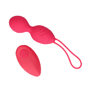 Œuf vibrant avec télécommande - Rouge Fraise