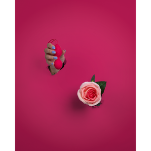 Œuf vibrant avec télécommande - Rouge Fraise