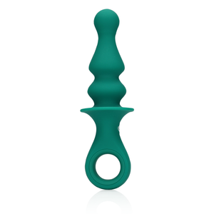 Vibrateur anal en forme de pion - Plume de paon