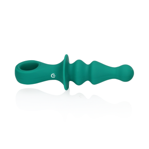 Vibrateur anal en forme de pion - Plume de paon