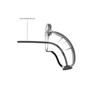 Modèle 15 Chastity Cock Cage avec Urethral Sounding - 3,5 / 9 cm
