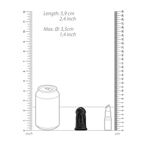Modèle 27 - Cage de chasteté en silicone ultra doux - Noir