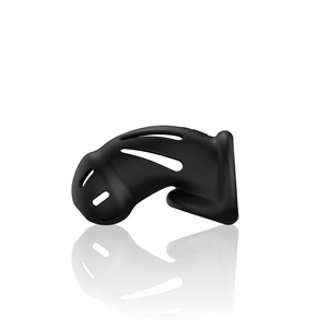Modèle 27 - Cage de chasteté en silicone ultra doux - Noir
