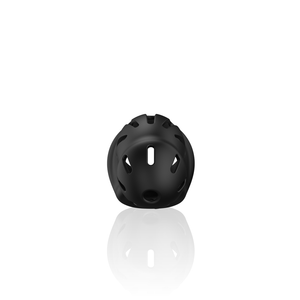 Modèle 27 - Cage de chasteté en silicone ultra doux - Noir