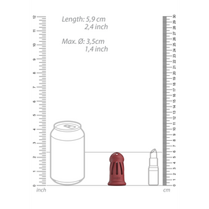 Modèle 28 - Ultra Soft Silicone Chastity Cage - Rouge