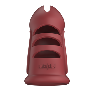 Modèle 28 - Ultra Soft Silicone Chastity Cage - Rouge