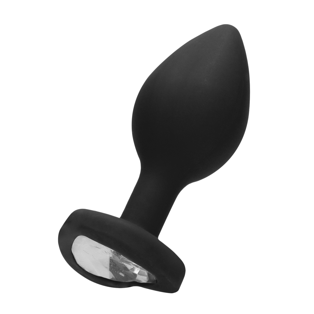 Plug Anal en Forme de Cœur en Diamant - Regular