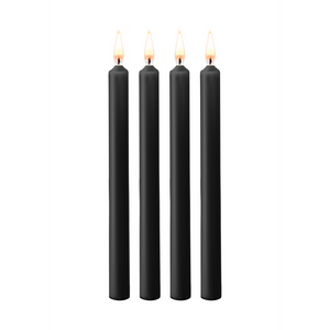 Bougies de Teasing - 4 Pièces - Grande - Noire