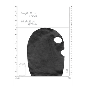 Masque avec ouverture pour les yeux et la bouche