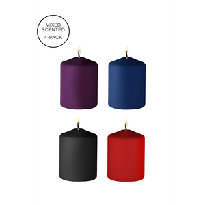 Bougies Tease - Mix - 4 Pièces - Multicolore