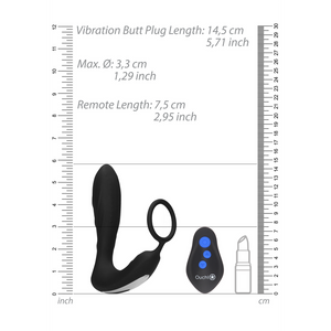 E-stim Vibrant Plug Anal  Cockring