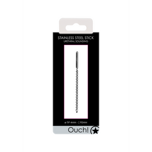 Plug pénien en métal pour débutants - 0,2 / 4 mm