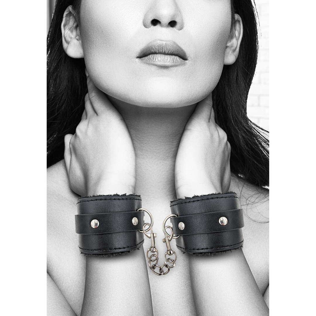 Menottes en cuir synthétique rembourré