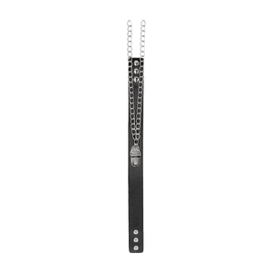 Collier en cuir reconstitué avec menottes