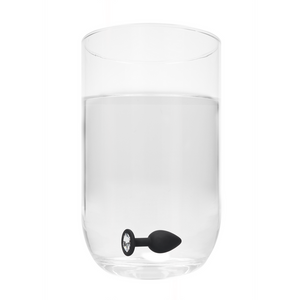 Plug anal en silicone avec bijou amovible