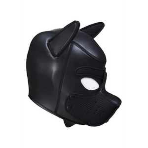 Masque en néoprène pour chiot - Noir