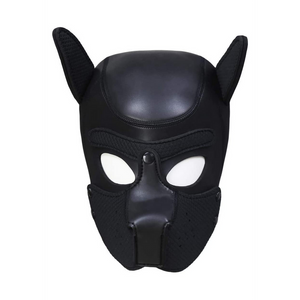 Masque en néoprène pour chiot - Noir