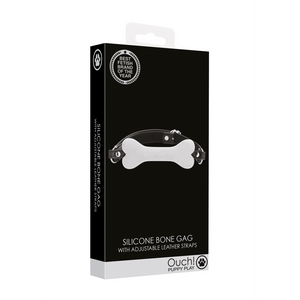 Gag en silicone en forme d'os
