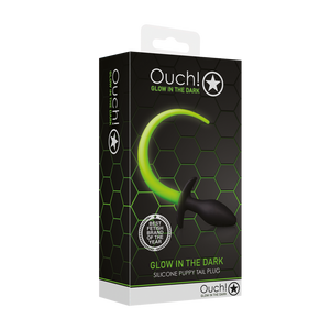 Plug de queue de chiot - Lumineux dans le noir