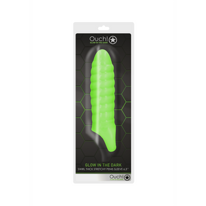 Sheath pénien épais et extensible Swirl - Brille dans le noir