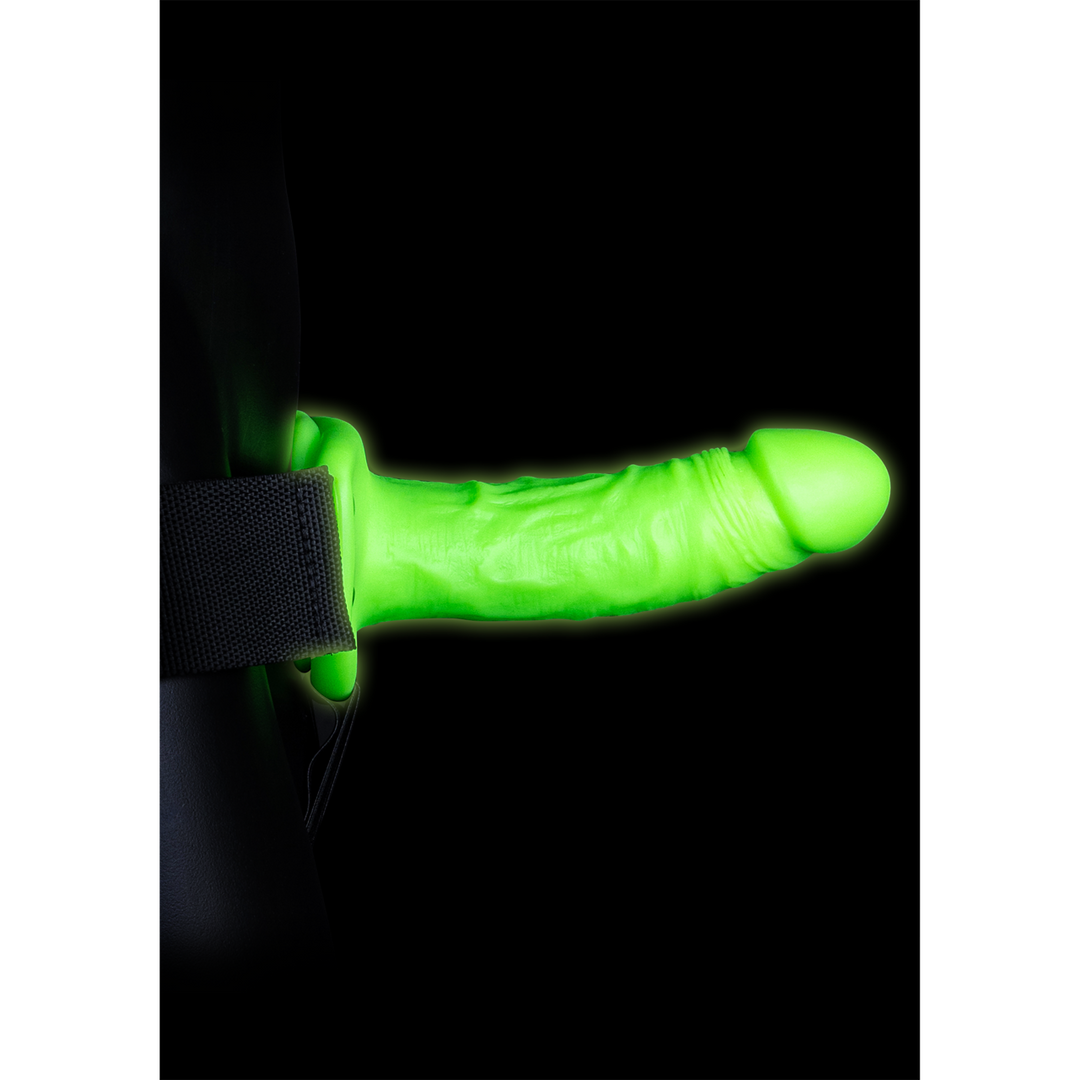 Harnais Strap-On Réaliste - Brille dans le Noir - 7 / 18 cm