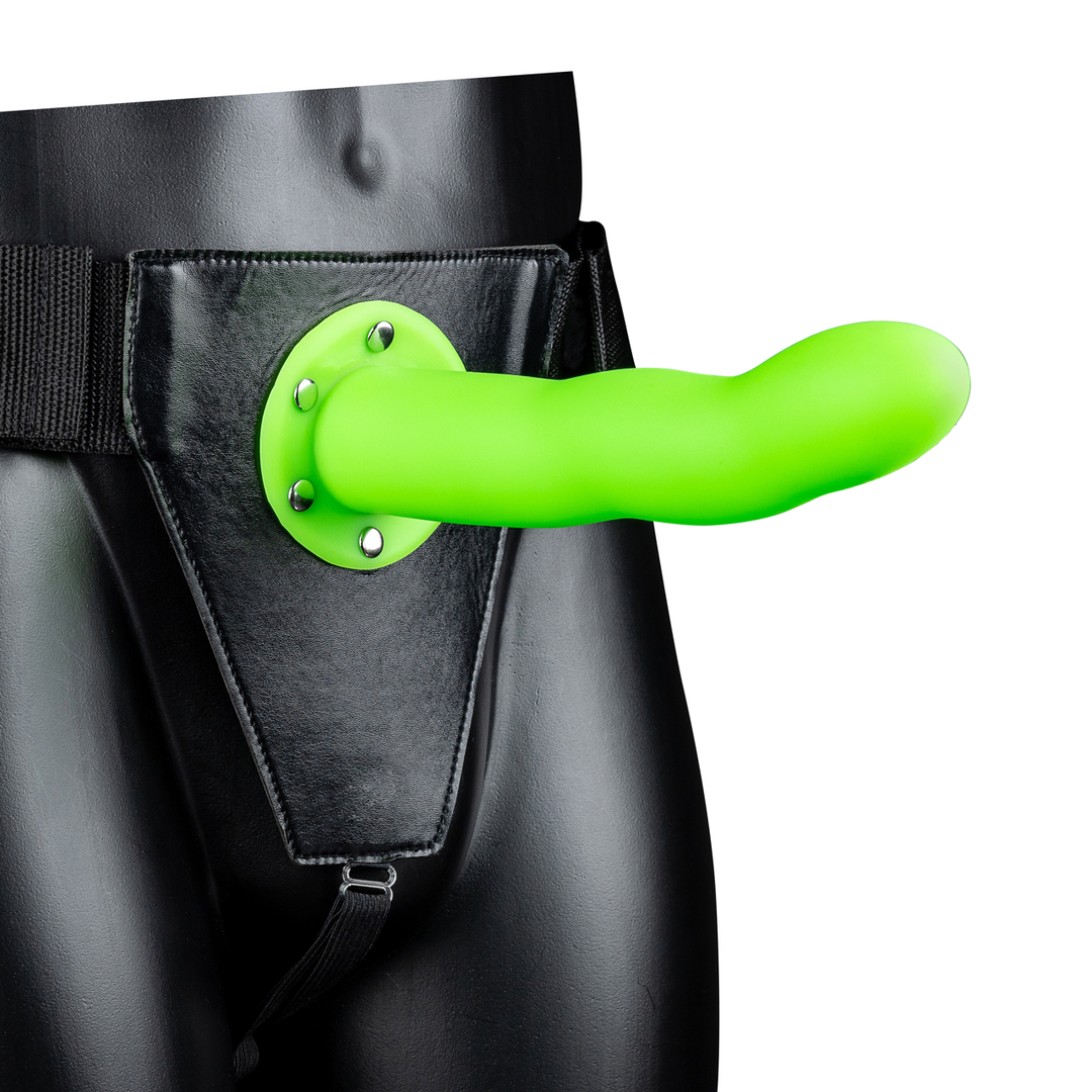 Soutien-gorge courbé creux qui brille dans le noir - 8 / 20 cm - Vert néon