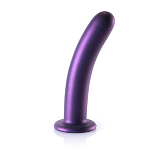 Gode en silicone lisse pour le point G - 7'' / 17 cm - Violet métallisé