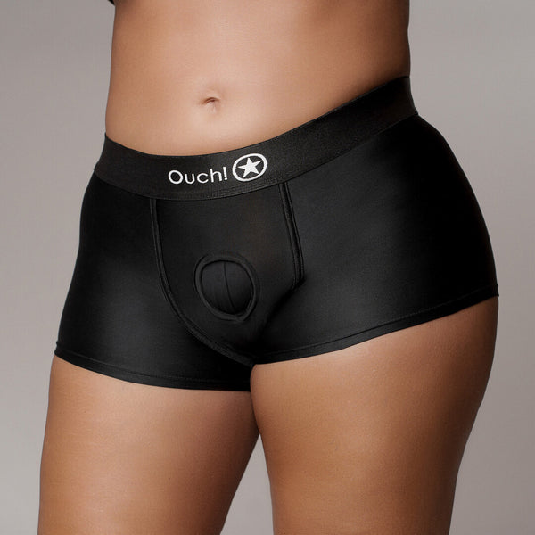 Boxeur Vibrant Strap-on - XL/XXL - Noir