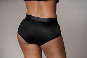 String Vibrant avec Harnais - XL/XXL - Noir
