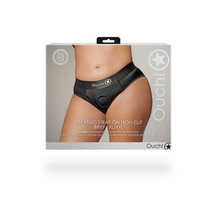 Culotte haute vibrante avec harnais - XL/XXL - Noir