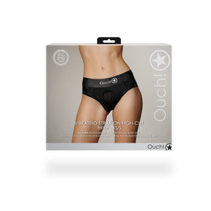 Culotte haute vibrante avec harnais - XS/S - Noir