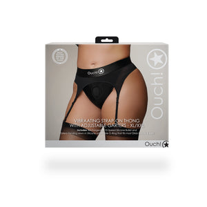 String Vibrant avec Harnais Ajustables - XL/XXL - Noir
