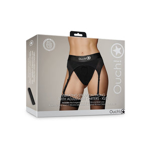 String Vibrant avec Harnais Réglables - XS/S - Noir