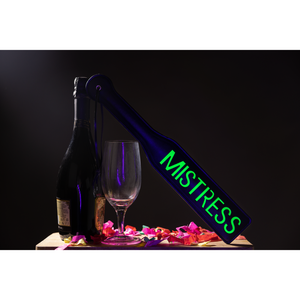 Paddle Mistress - Brille dans le noir - Vert néon